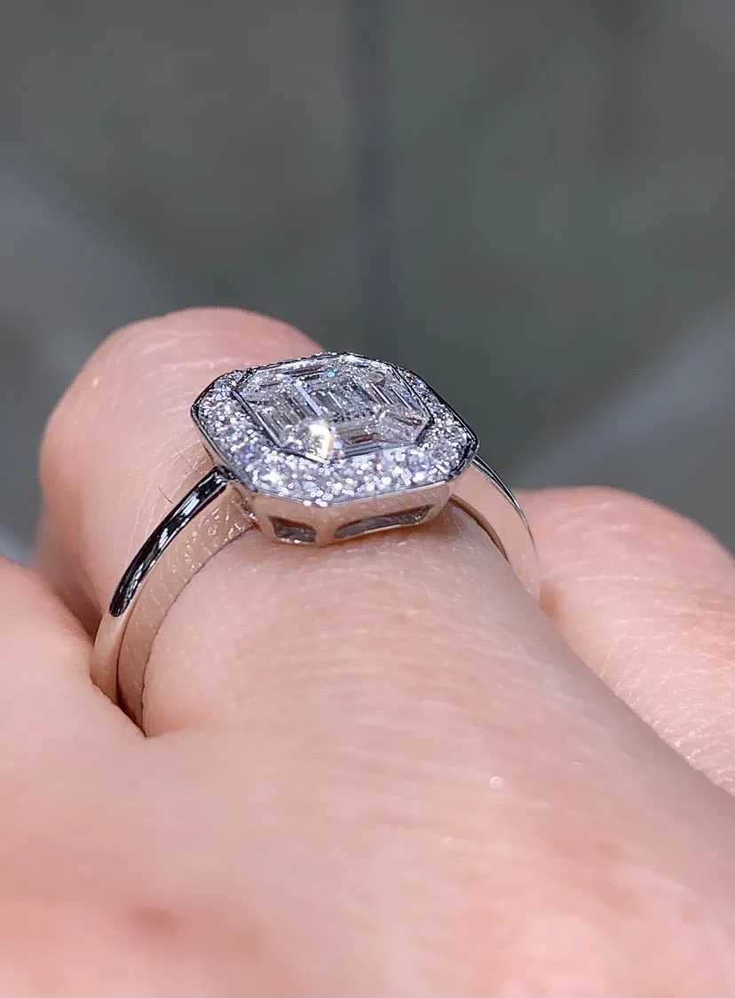 0.78CT T.W. Diamond Fancy Ring
