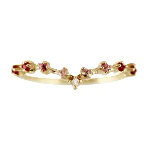14K CELESTIAL BLUSH TIARA RING