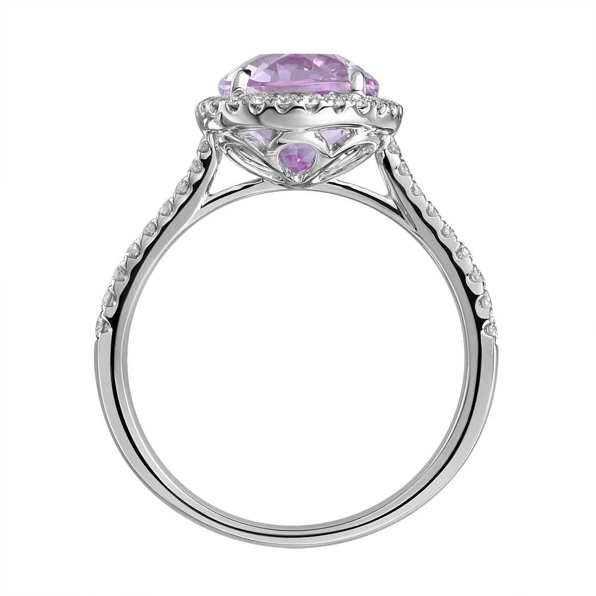 3.89ct tw Kunzit & Diamond Cocktail Ring
