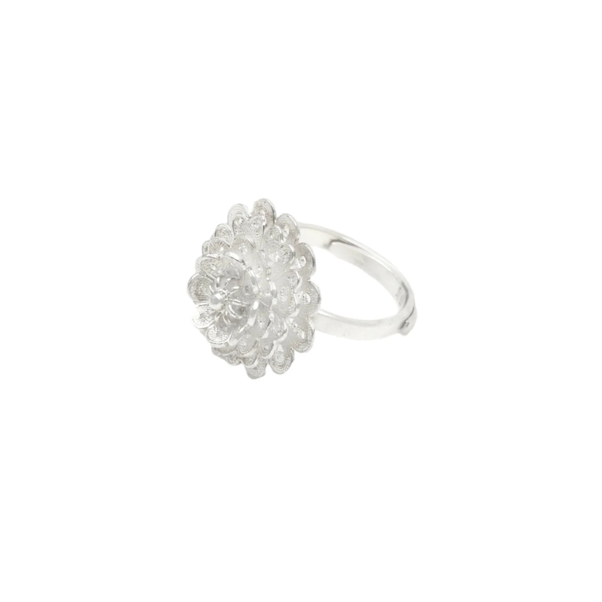 Begonia Whorl Filigree Ring