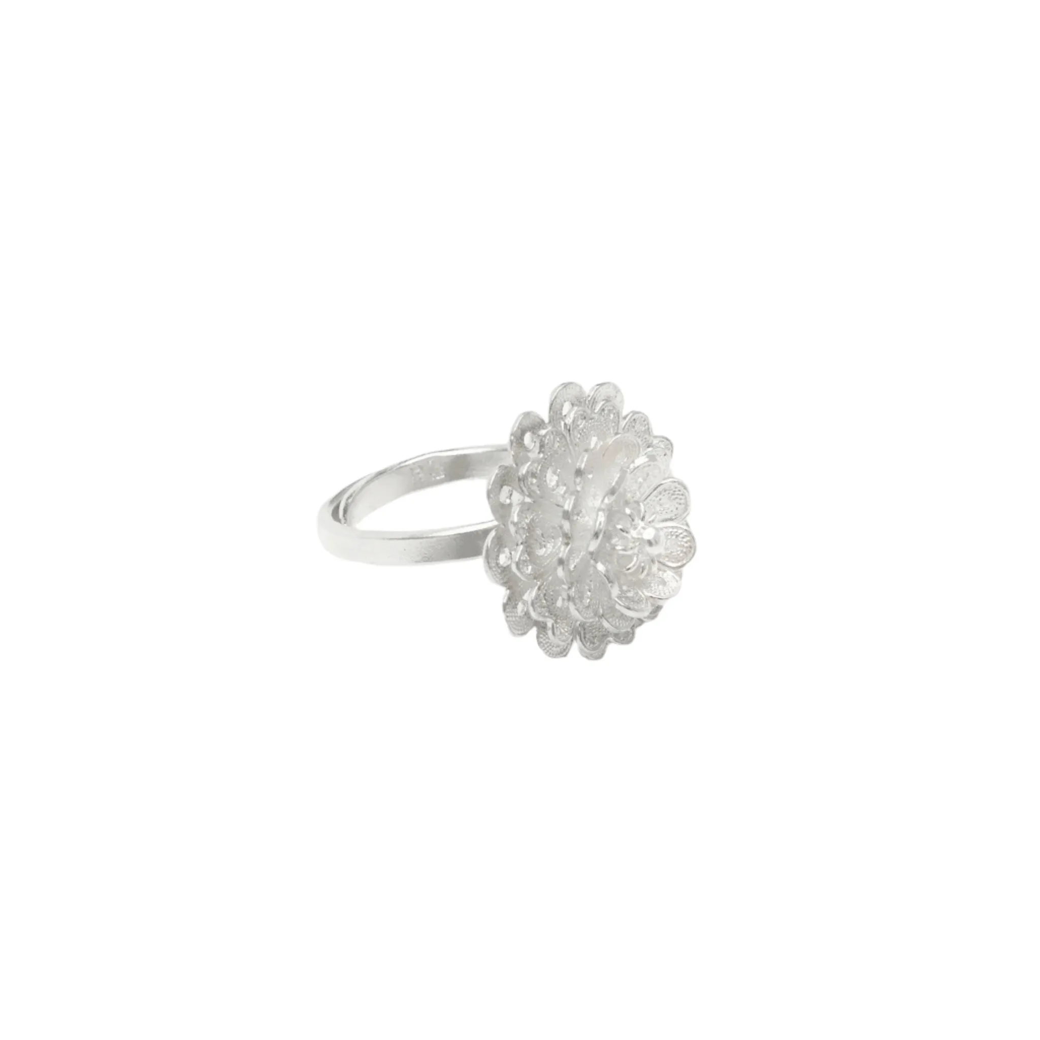 Begonia Whorl Filigree Ring