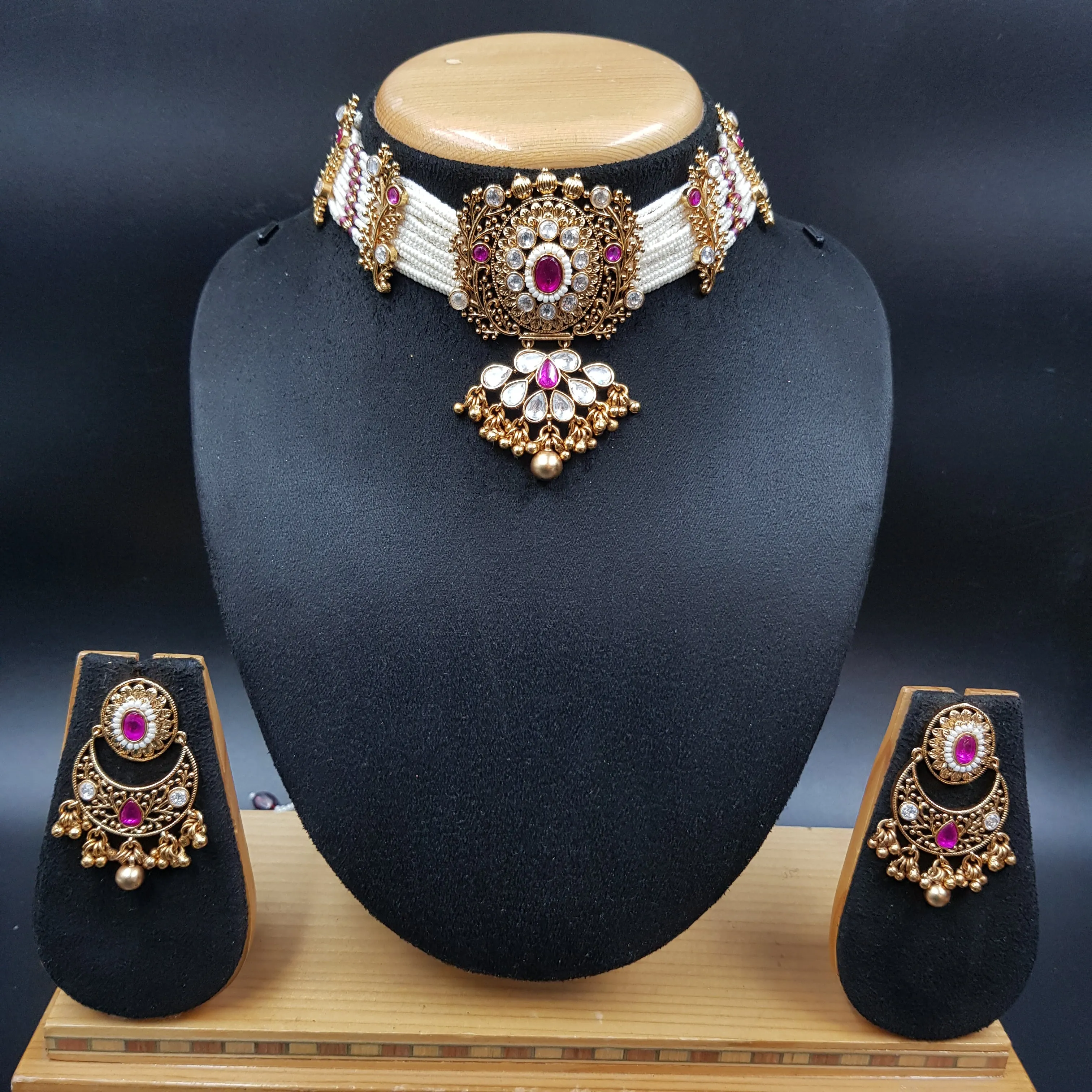 Choker Antique Necklace Set 3571-28