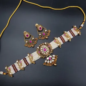 Choker Antique Necklace Set 3571-28