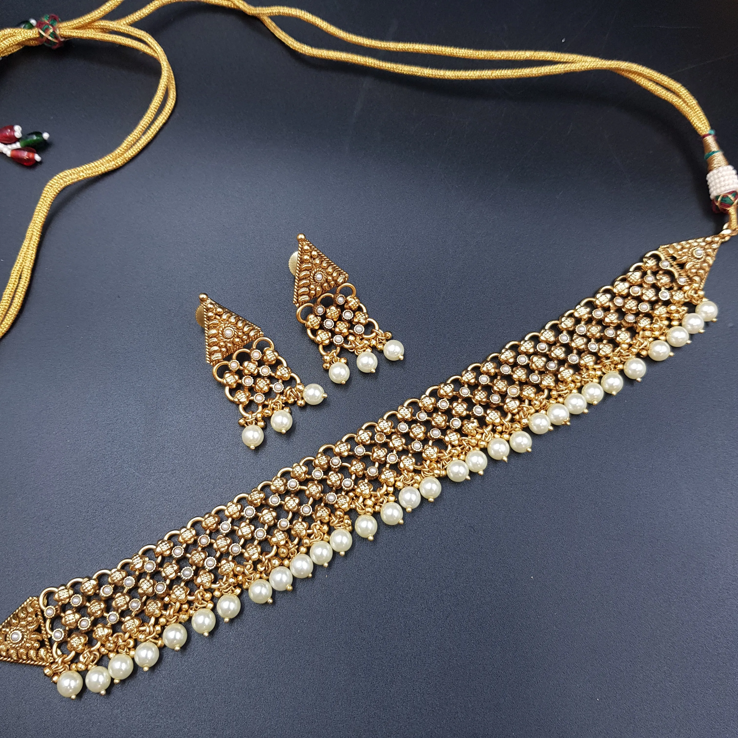 Choker Antique Necklace Set 3618-28