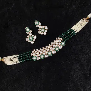 Choker Kundan Necklace Set 8213-4