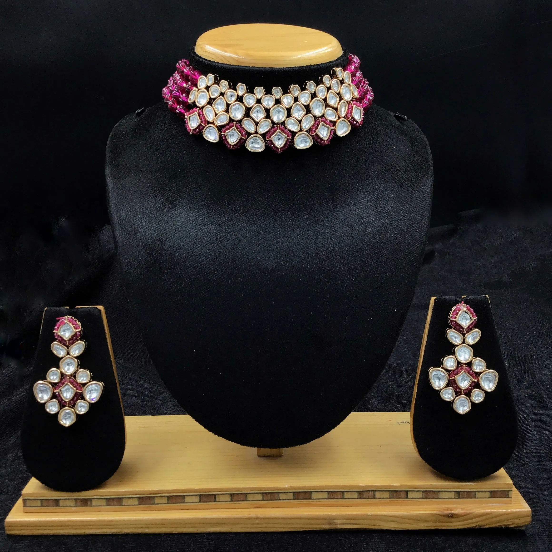 Choker Kundan Necklace Set 8213-4