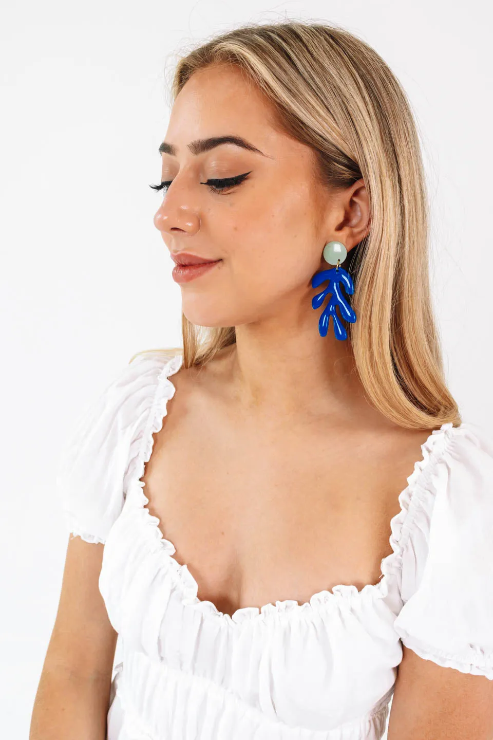 Coral Cove Earrings - Blue
