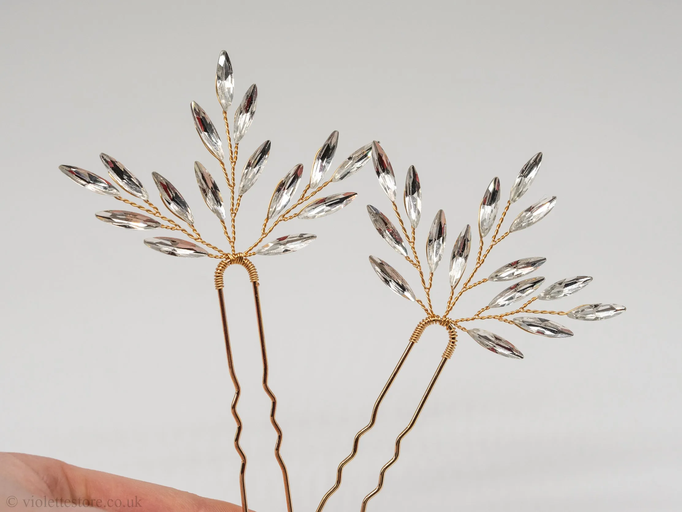 Crystal Hair Pins for Bridesmaids