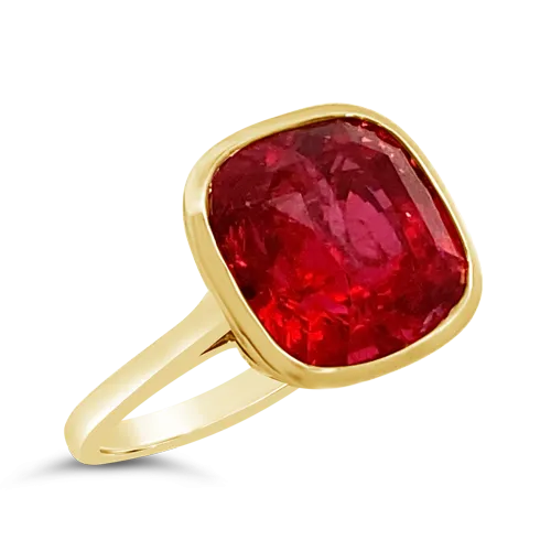 Cushion Spinel Ring