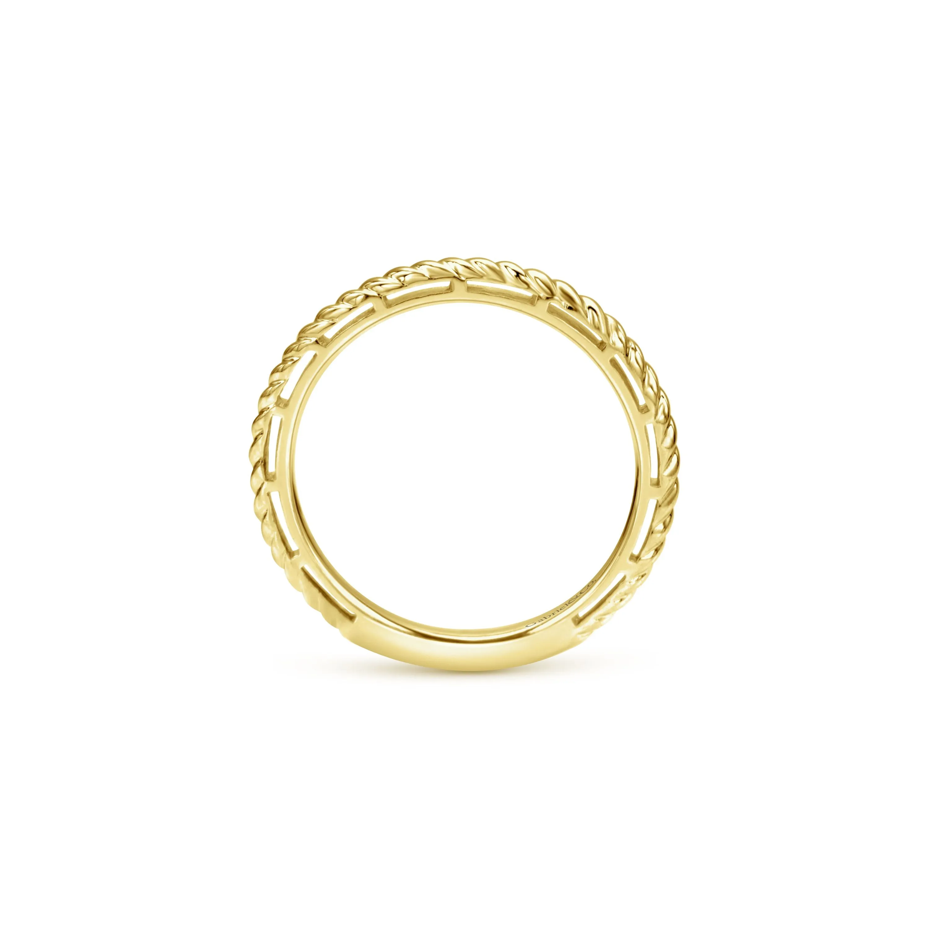 Dainty Stackable Rope Design Ring