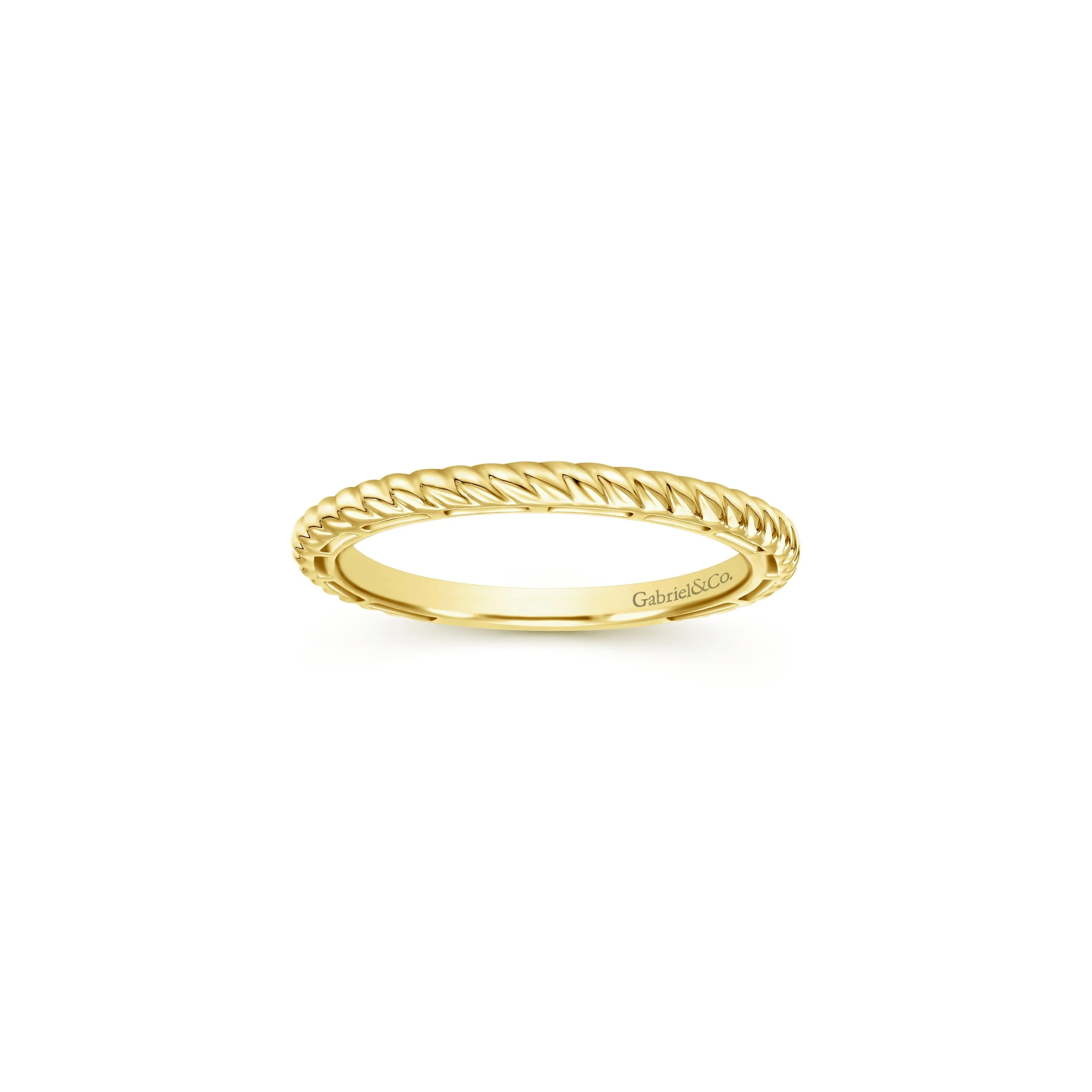 Dainty Stackable Rope Design Ring