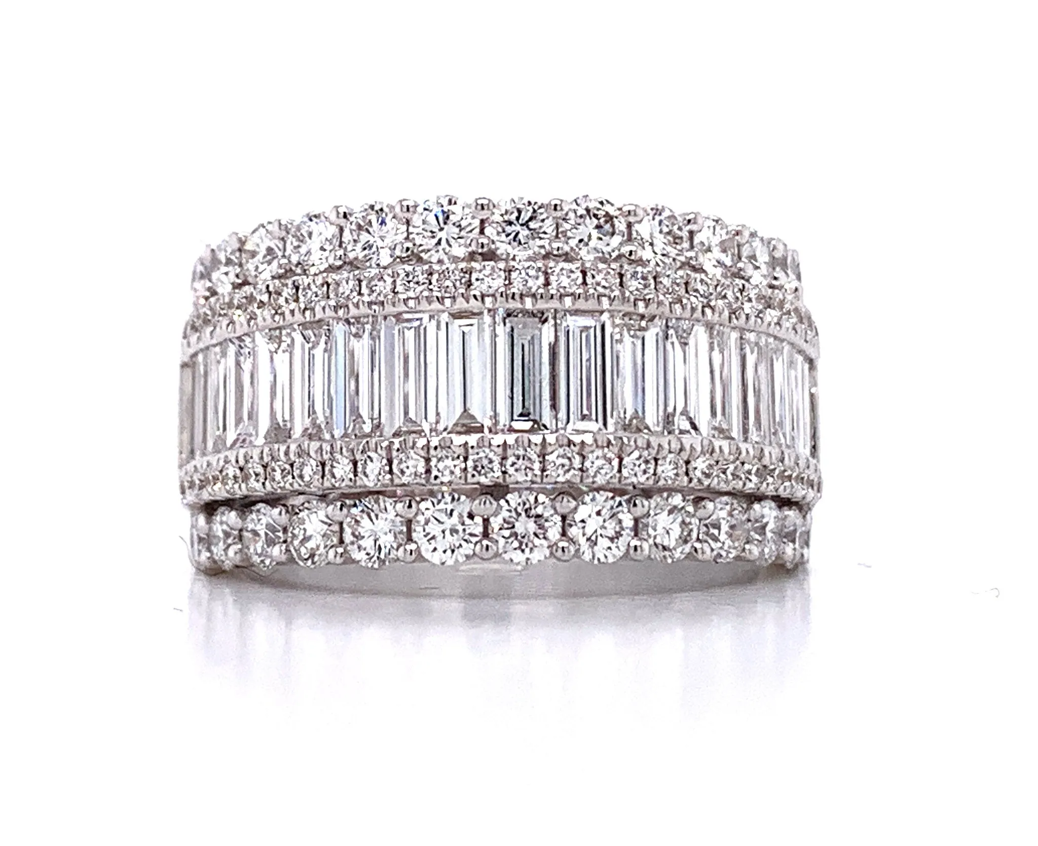Diamond Cocktail Baguette Ring 2.54ct