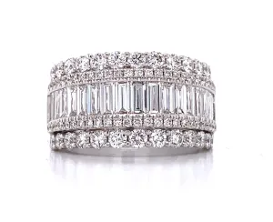 Diamond Cocktail Baguette Ring 2.54ct
