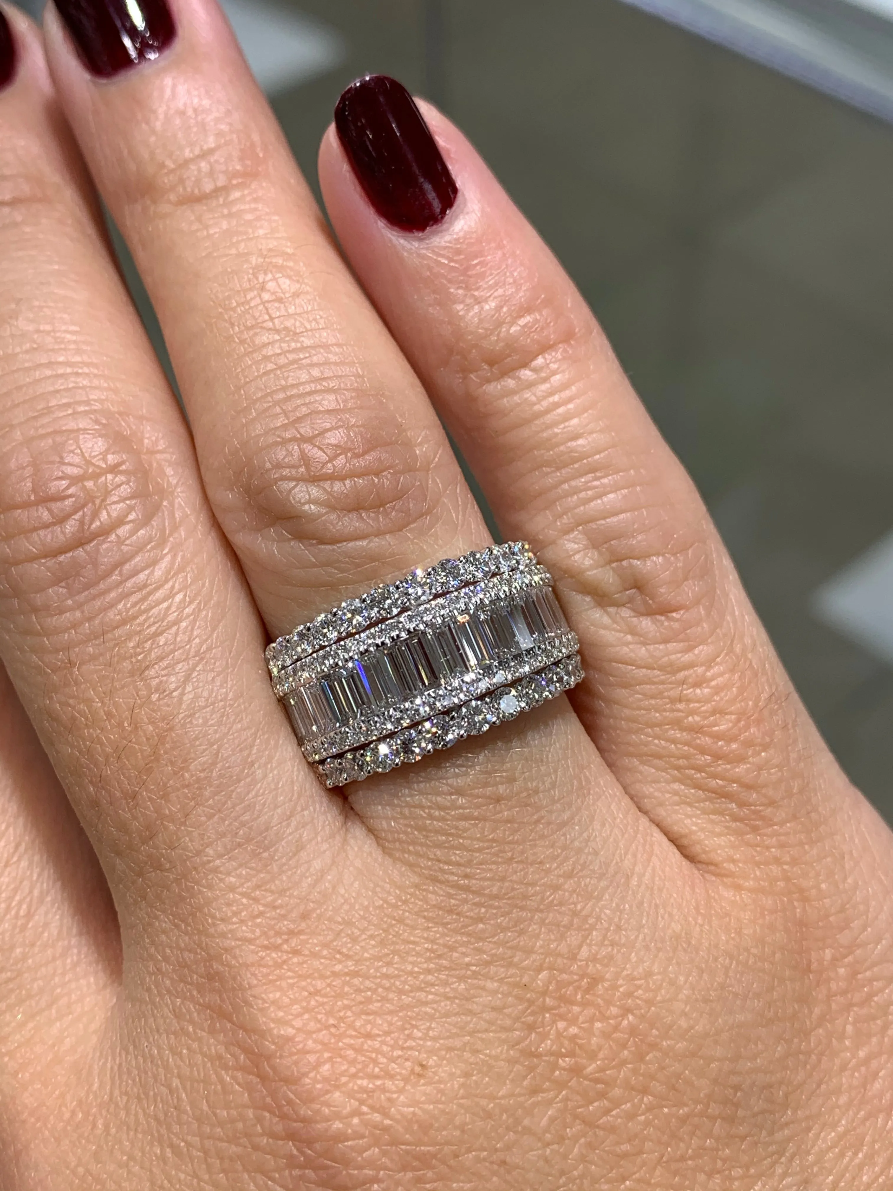 Diamond Cocktail Baguette Ring 2.54ct
