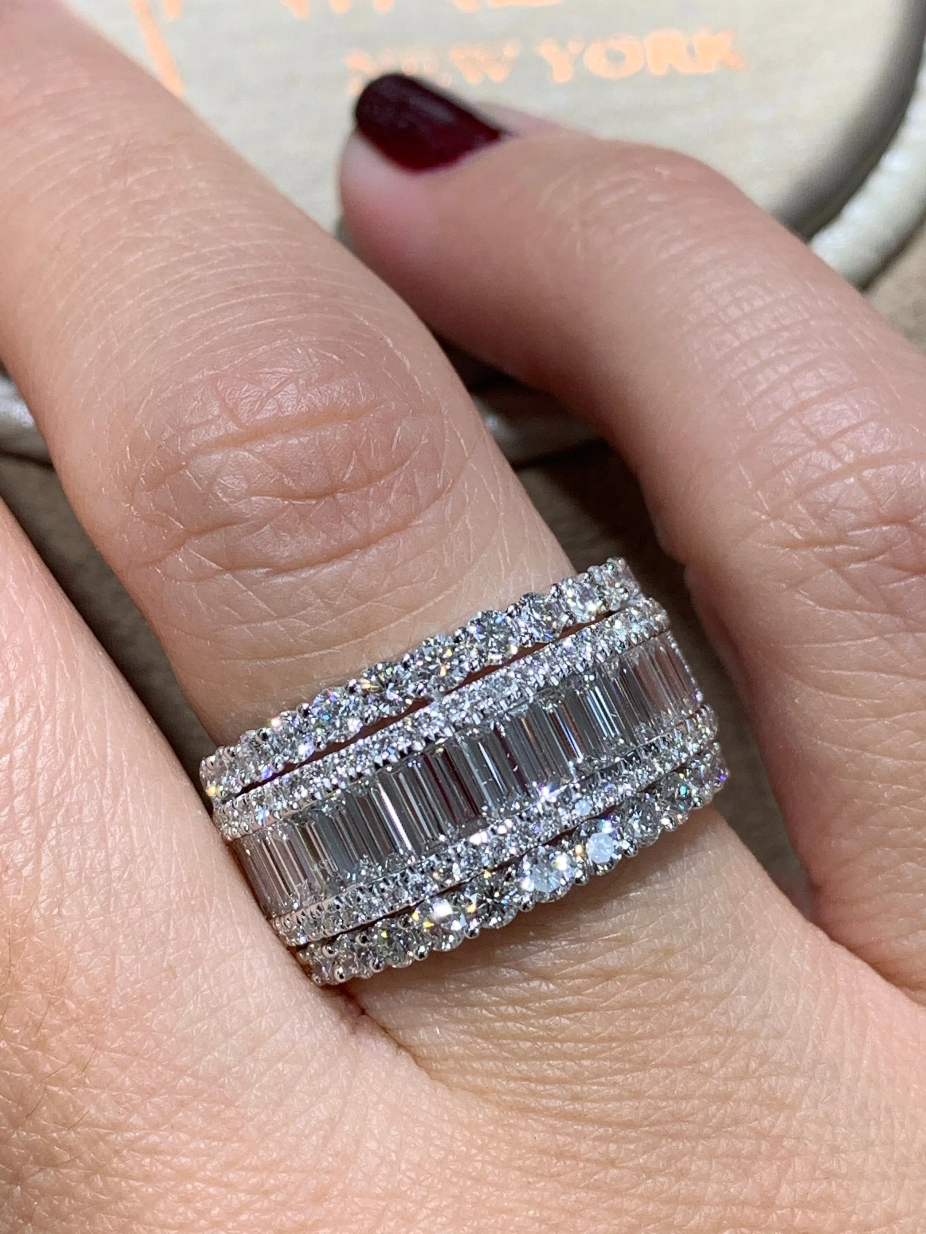 Diamond Cocktail Baguette Ring 2.54ct
