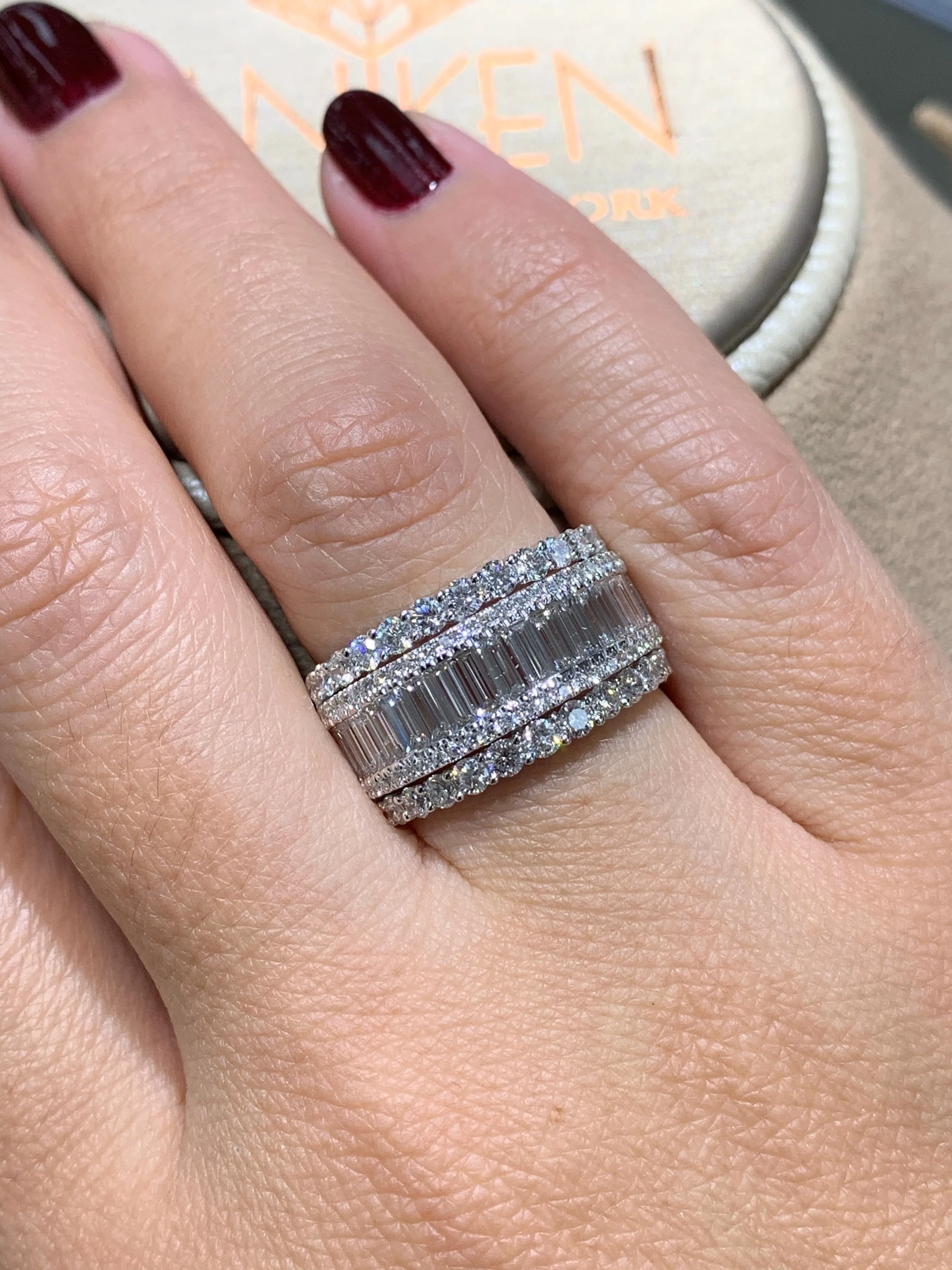 Diamond Cocktail Baguette Ring 2.54ct