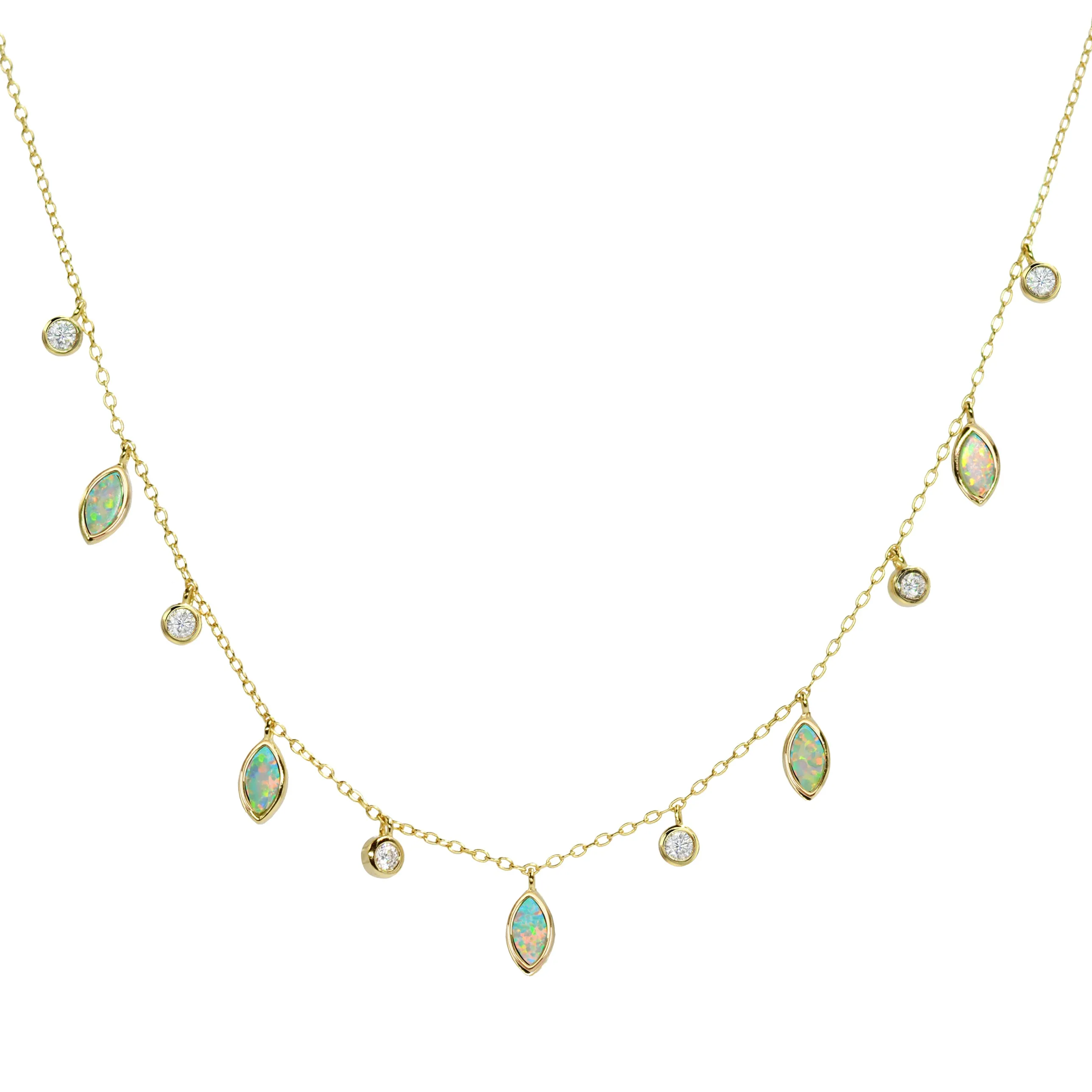 Drops of Spring Opal Necklace