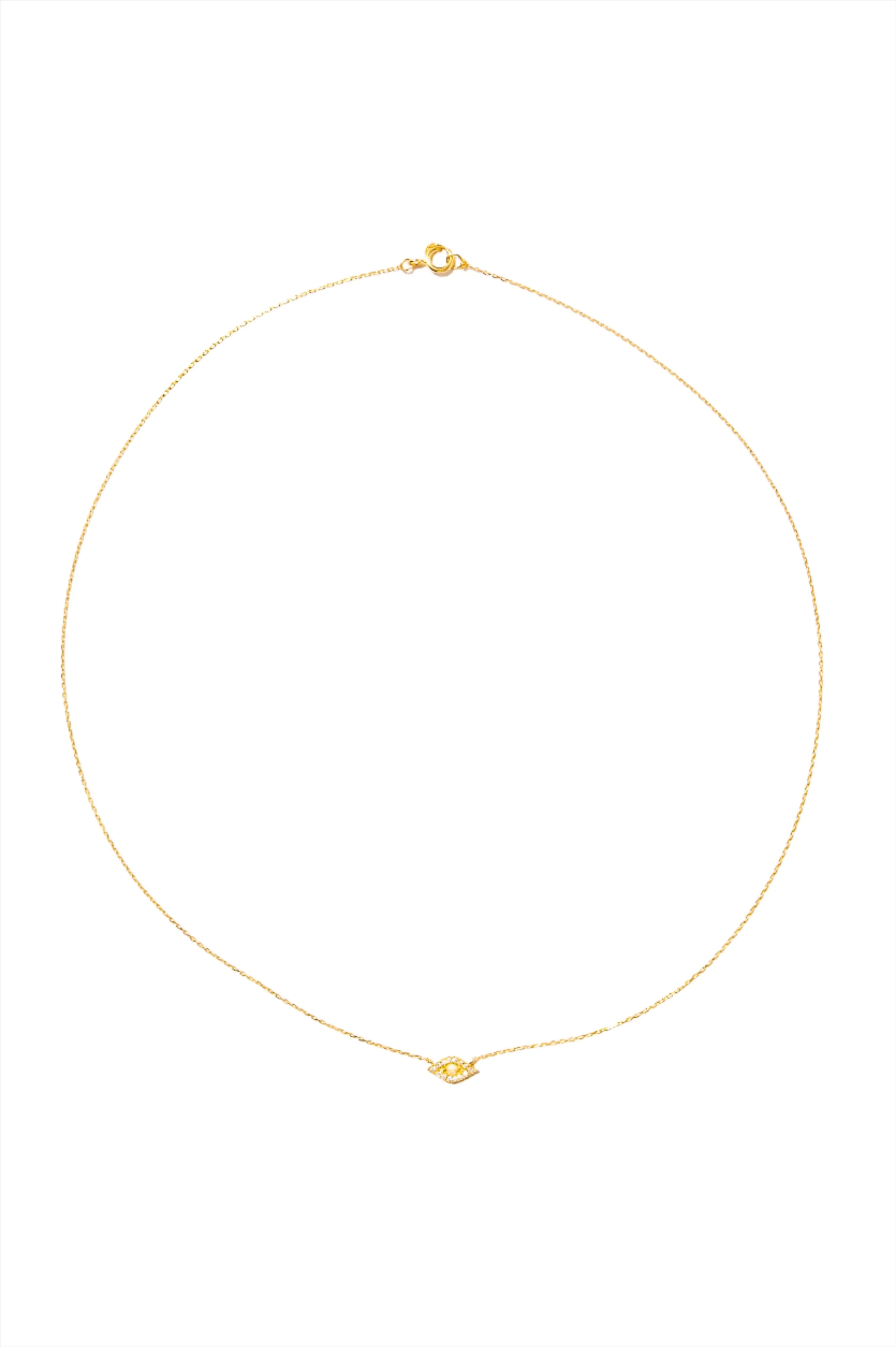 Evil Eye Necklace 14K Gold