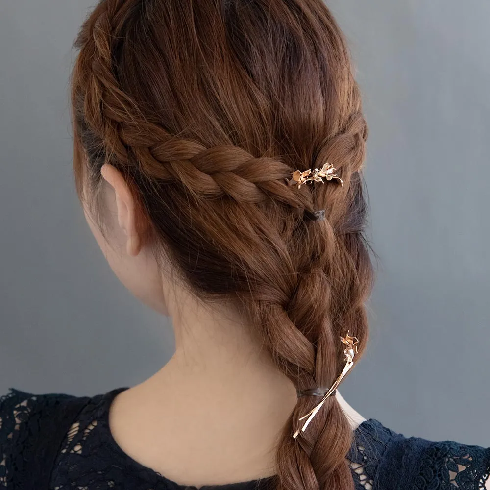 Flower Hairpin and Side Comb Set