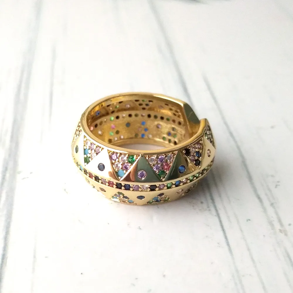 Geometric Pattern Ring