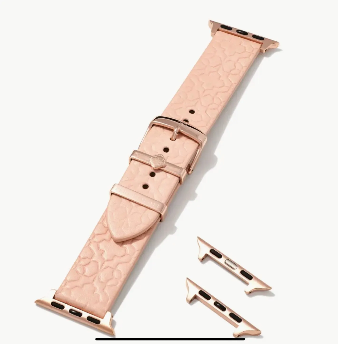 Kendra Scott Filigree Leather Blush Watch Band