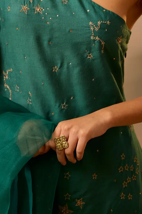 Miharu Square Cocktail Ring