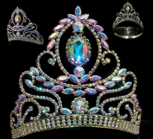 Miss Teen Beauty Pageant Aurora Borealis Tiara - Gold