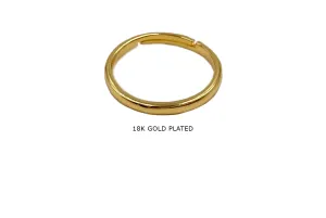 MP4200 18k Gold Plated Plain Round Stackable Ring