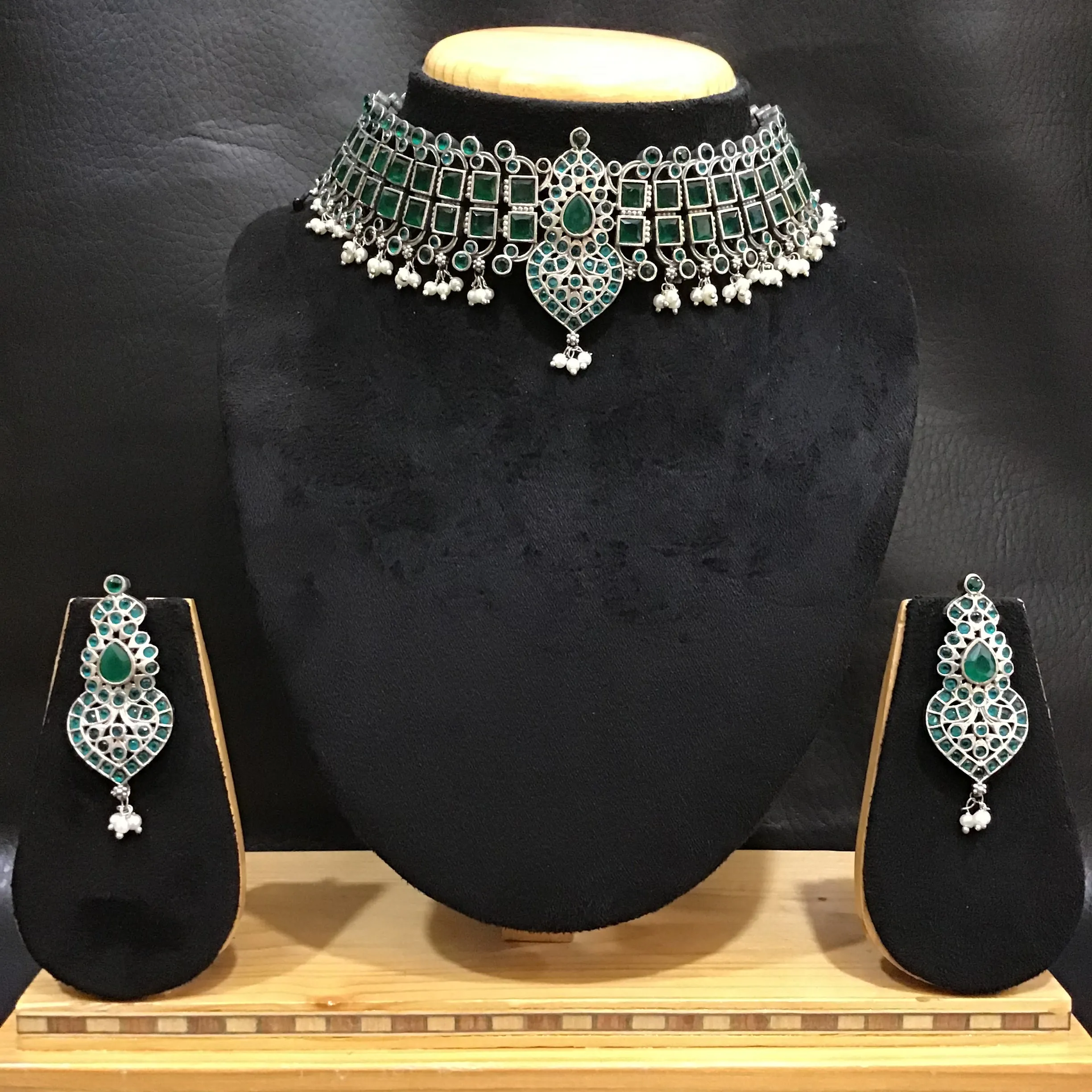 Oxidized Choker Set 1217-69