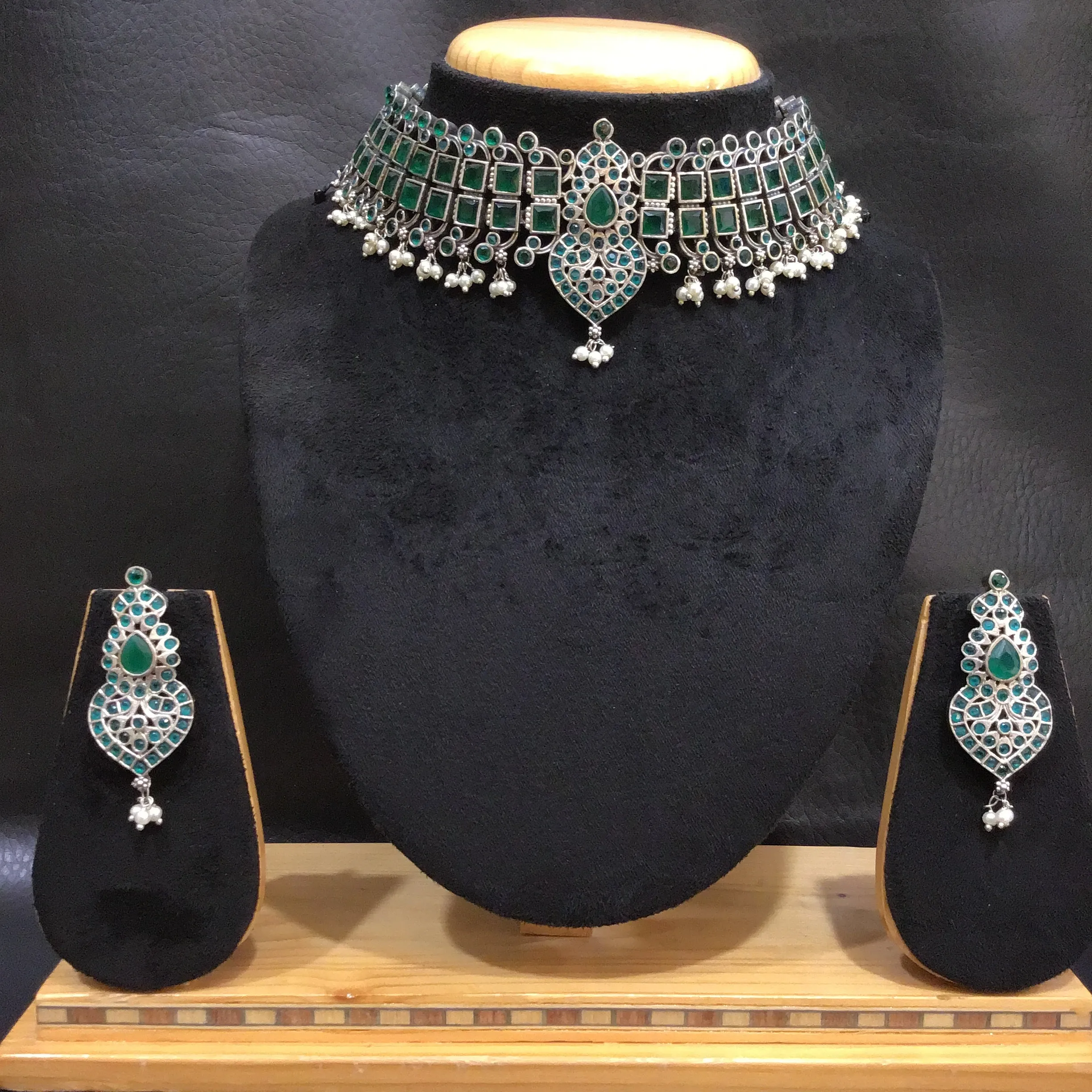 Oxidized Choker Set 1217-69