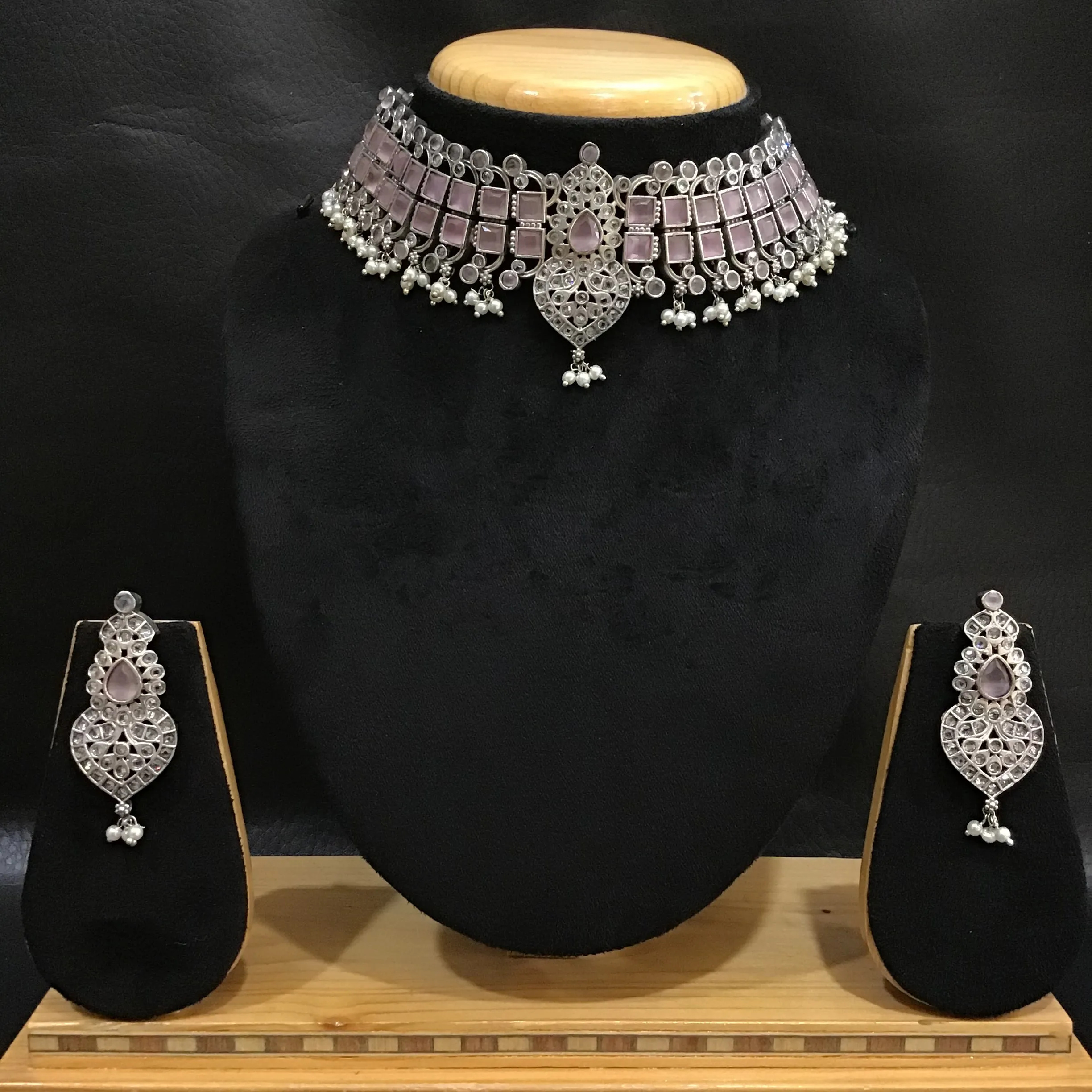 Oxidized Choker Set 1217-69