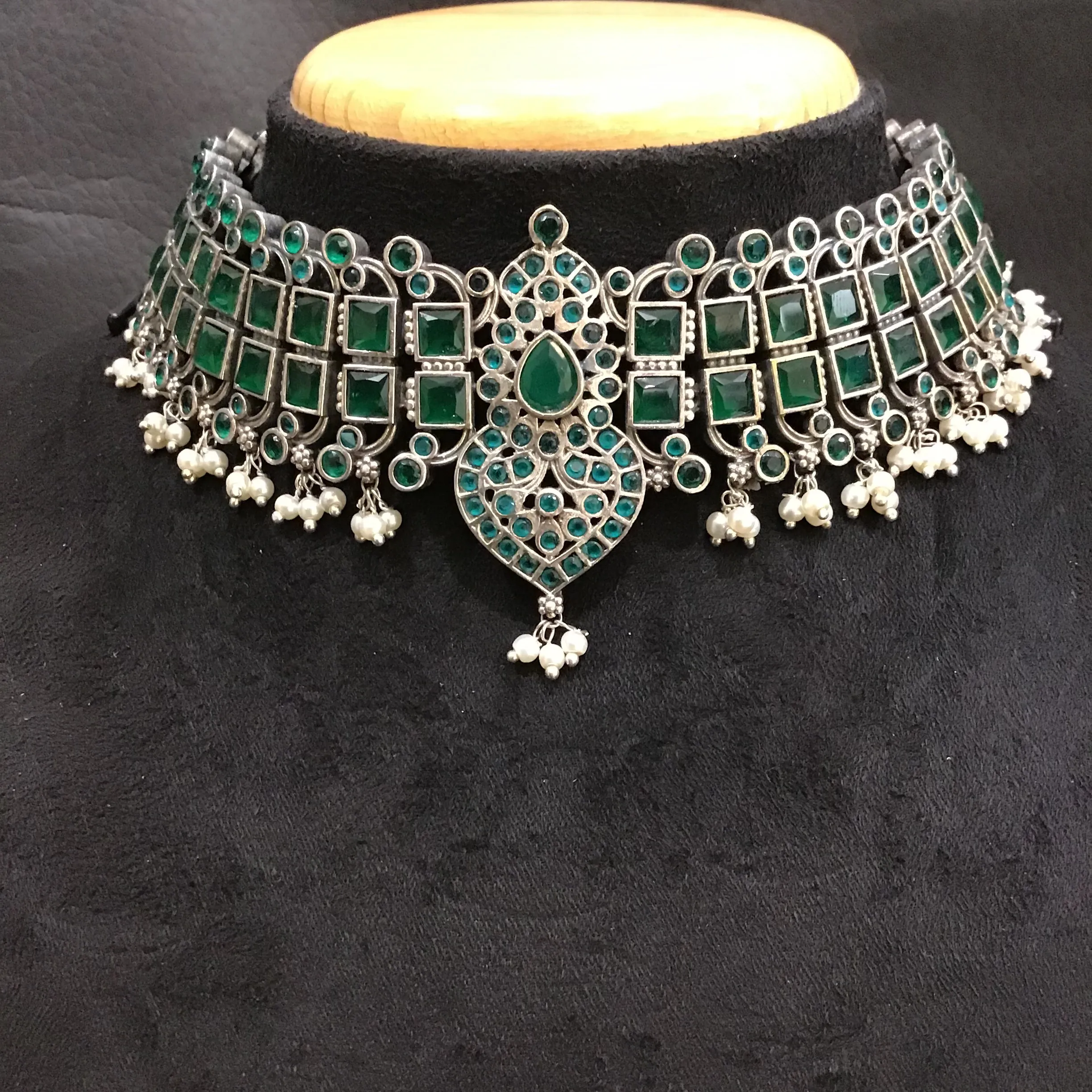 Oxidized Choker Set 1217-69