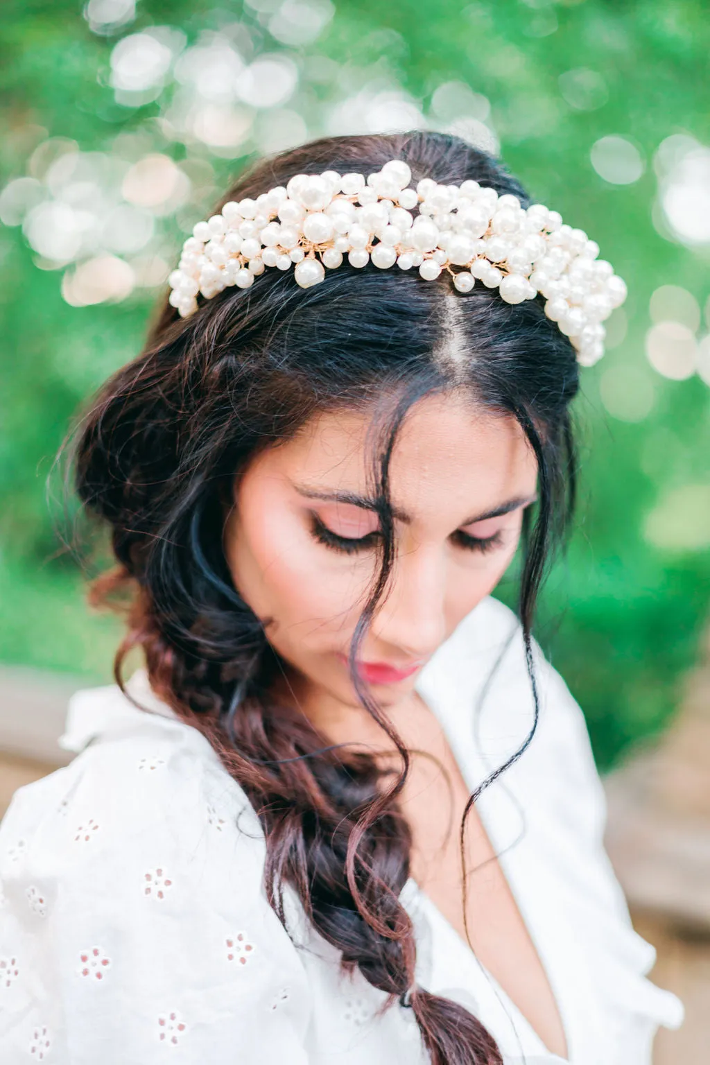 Penelope Pearl Head Crown