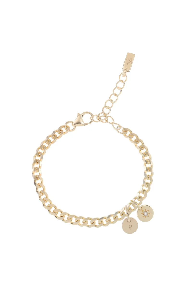 Single Pearl Anklet - Gold